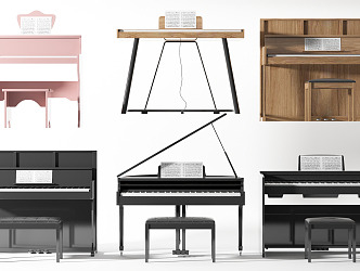 Modern Piano 3d model