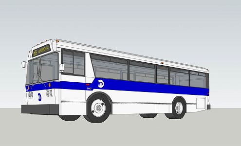 modern bus 3d model