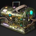 Modern Magic Box Modern Box Iron Box Safe Magic Box Magic Fantasy 3d model