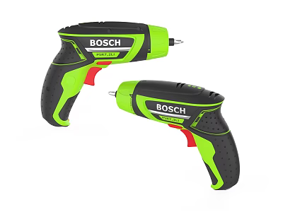 BOSCH Industrial Equipment Cordless Screwdrivers With Green Black Color And Compact Design 3d model