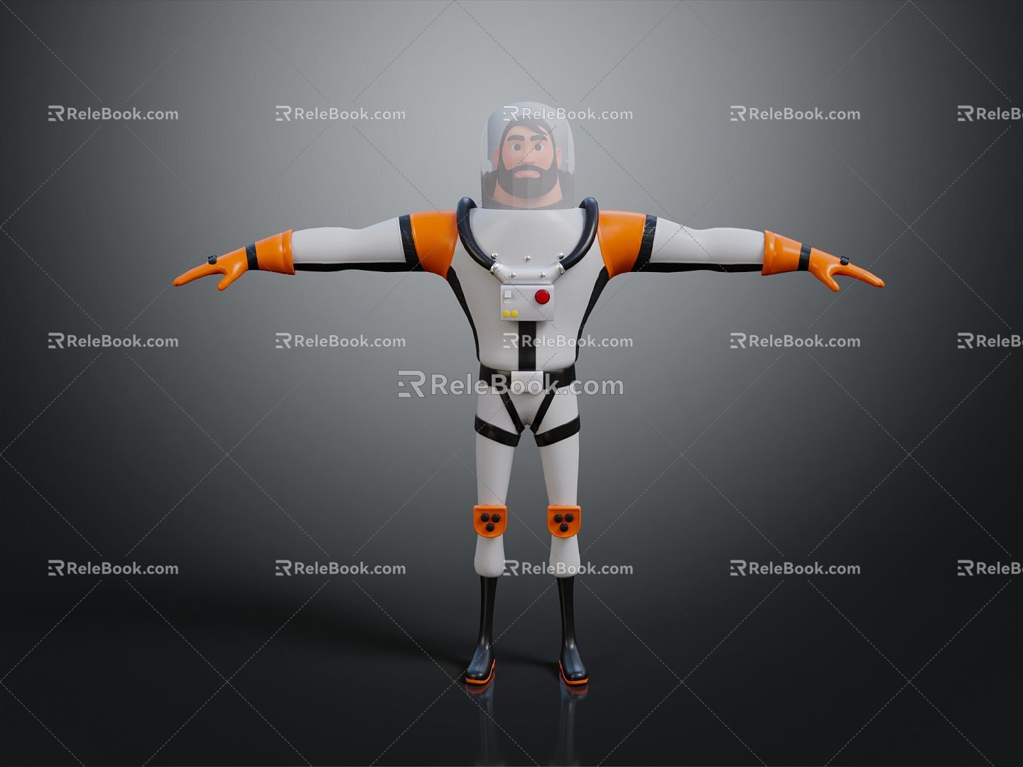 Modern Astronaut Spaceman Space Suit Space Suit model