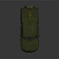 Heavy Duty Green Utility Vehicle with Yellow Searchlight Red Cross and Off Road Tires