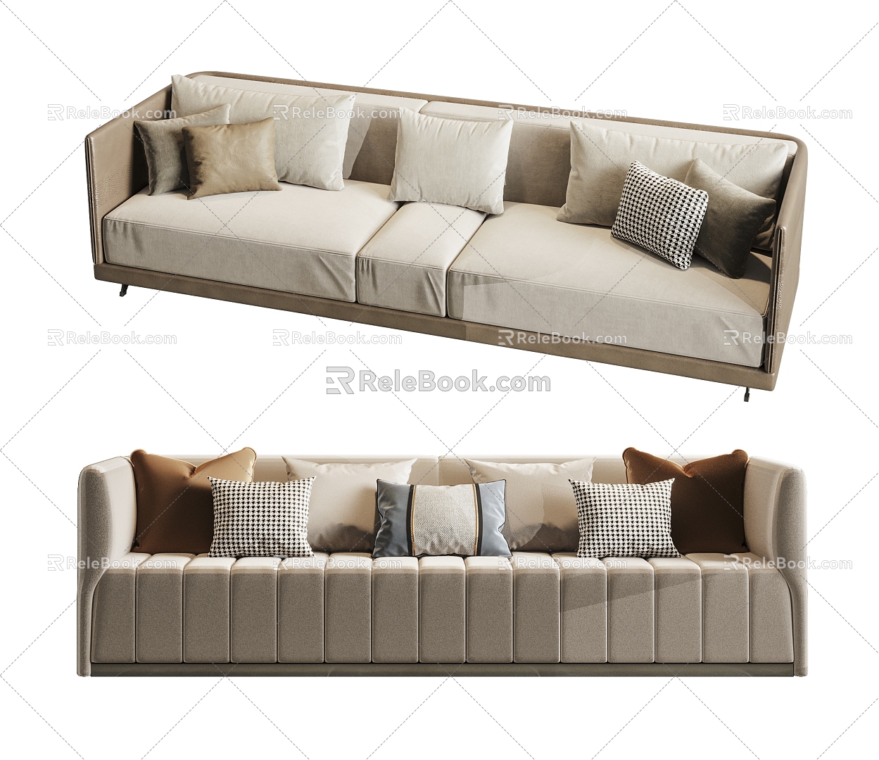 Modern Poliform Multiplayer Sofa 3d model