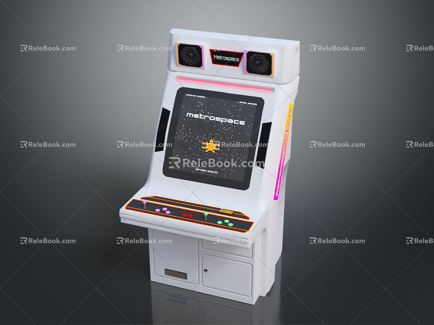 Modern game machine large game machine coin-operated game machine arcade 3d model