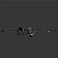 Camouflage Painted Aerospace Vehicle With Aerodynamic Design And Engine Details