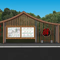 Bus Station 3d model