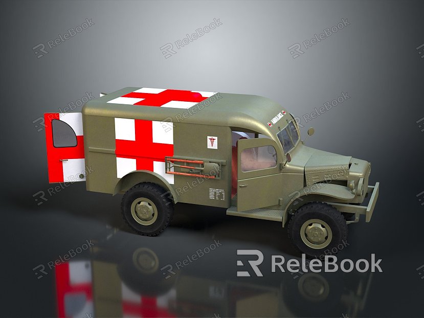 Modern Ambulance Emergency Vehicle Medical Vehicle Emergency Vehicle model