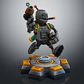 Modern Robot Warrior 3d model