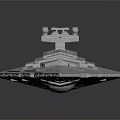 Detailed Scale Starship Model With Triangular Design For Cosmic Aerospace Enthusiasts