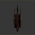 Game Movie Character Red Dragon With Large Wings And Detailed 3D Design
