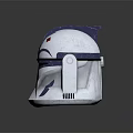 Stylish White Helmet with Blue Accents and Red Design Details for Modern Look