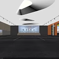 Spacious Fitness Gym With Rows Of Exercise Bikes And Large Screen
