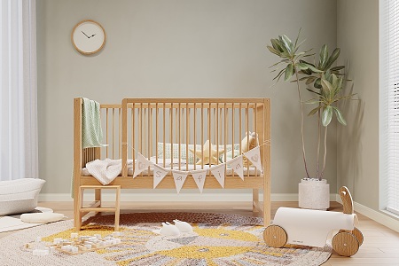 Nordic crib 3d model