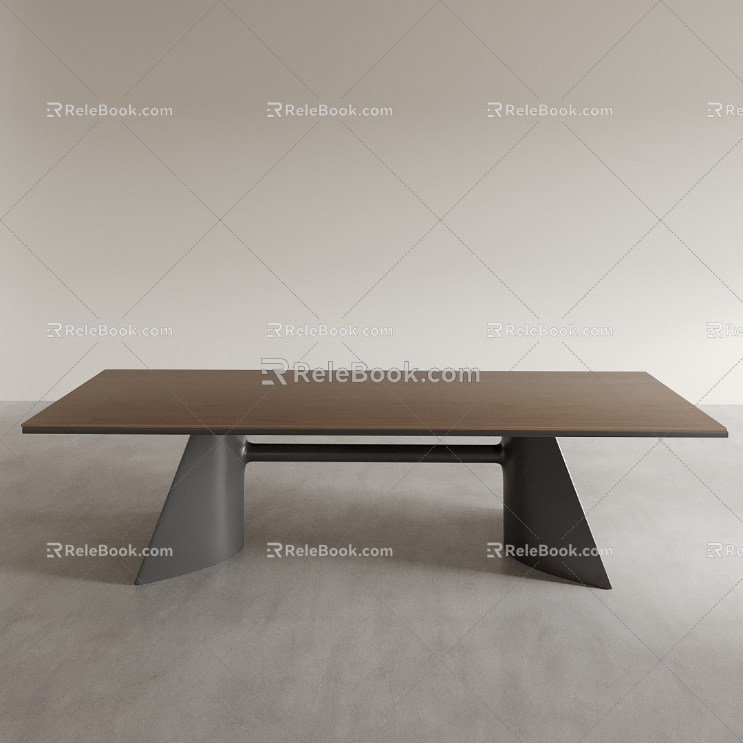 Dining Table Tea Table Office Desk Long Table Square Table 3d model