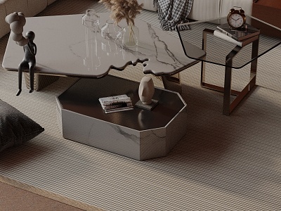 Modern coffee table model