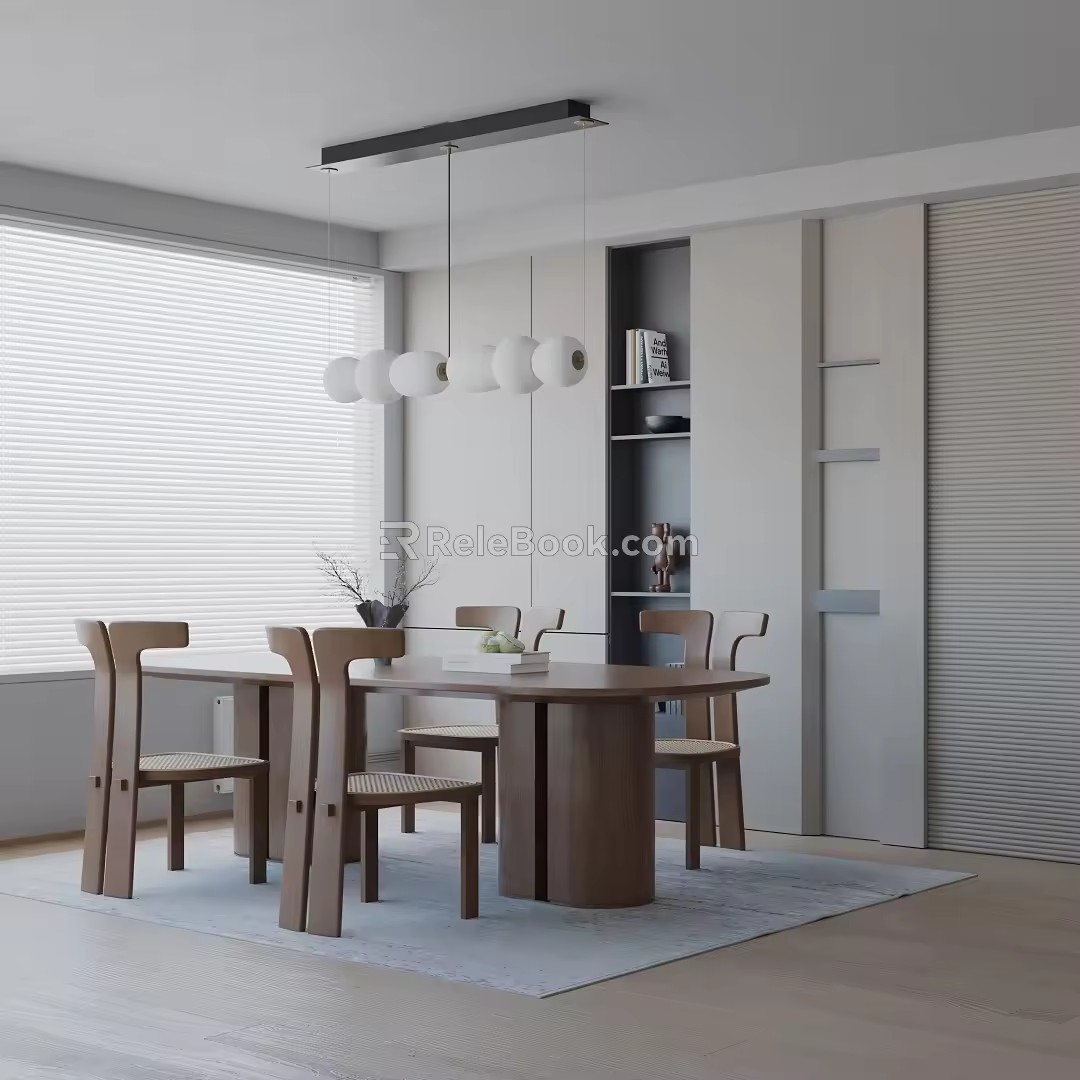 Modern table combination 3d model