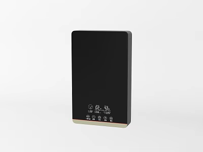 Sleek Black Compact Household Electrical Appliance With Modern Control Panel For Daily Use 3d model