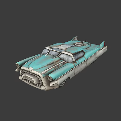 Retro sports car sci-fi sports car 3d model Retro sports car sci-fi sports car 3d model