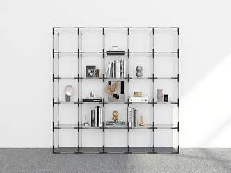 Modern Bookshelf Floor Bookshelf Storage Rack Display Rack Decorative Shelf Bookshelf 3d model