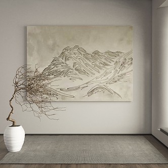 Quiet decorative painting 3d model