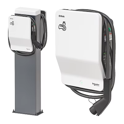 Modern Electric Vehicle Chargers With Sleek Design 3d model
