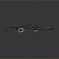 Heavy Duty Metal Chassis Frame With Multiple Wheels And Metal Support Rods