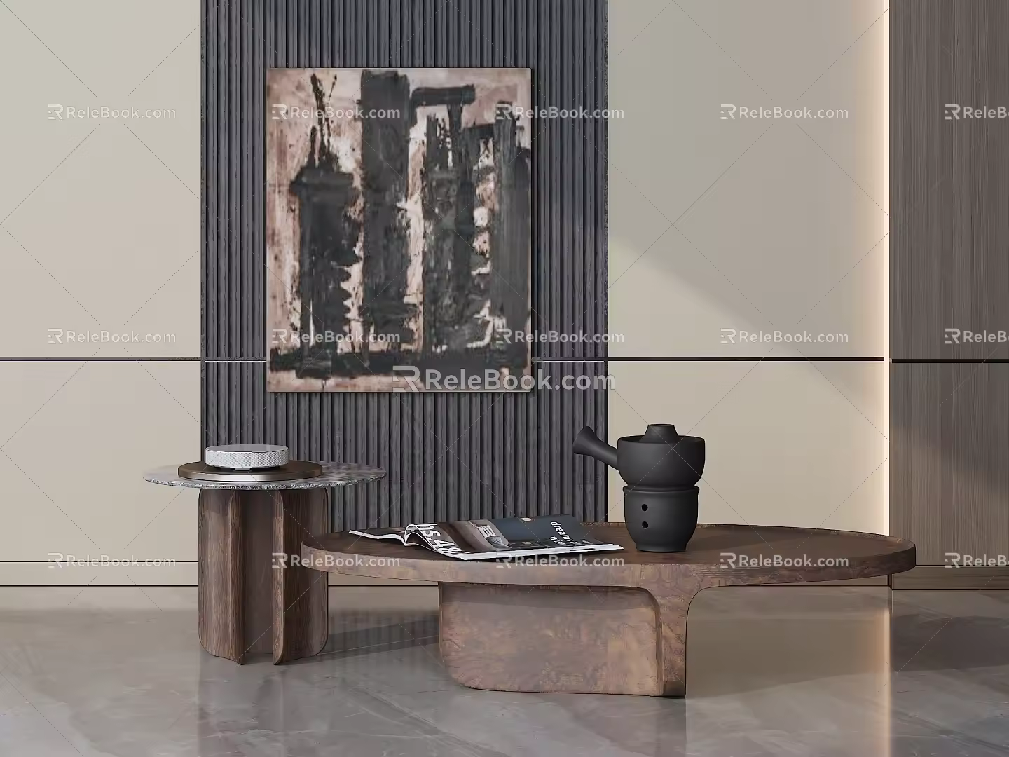 Middle Ancient Style Coffee Table 3d model
