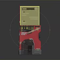 Red And Black APCS 2015 Device With Yellow Display Panel Component