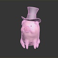 Modern Toy Cute Piggy Cute Pig Cute Pig 3d model