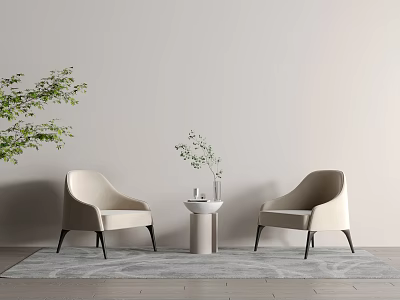 Single Casual Sofa 3d model