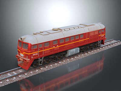 Modern Train Light Rail Subway High Speed Rail 3d model