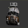 Vintage Snail Shaped Vehicle With Metallic Shell Antenna And Cage Top