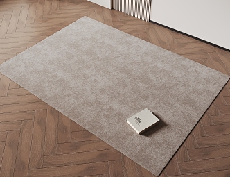 modern square carpet 3d model