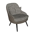 Modern Minotti Single Sofa 3d model
