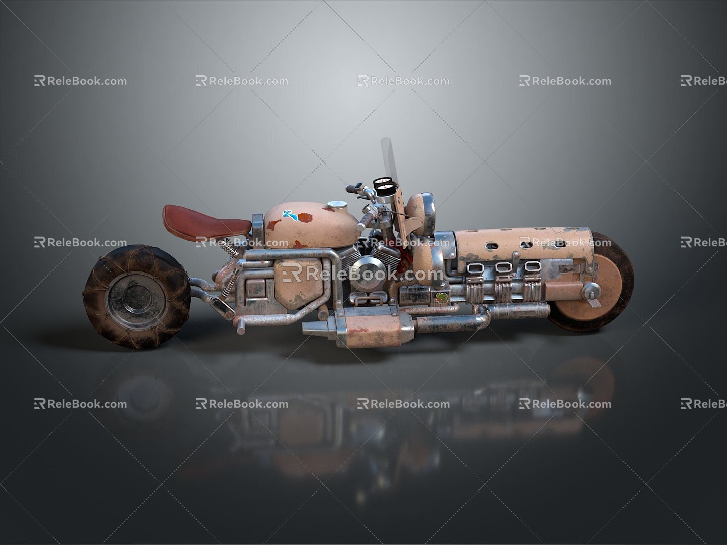 Motorcycle Two-wheeled Motorcycle Cross-country Motorcycle Road Race Motorcycle Motor Vehicle Transport 3d model