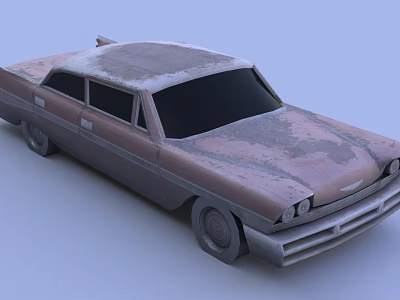 Industrial LOFT car scrap car 3d model