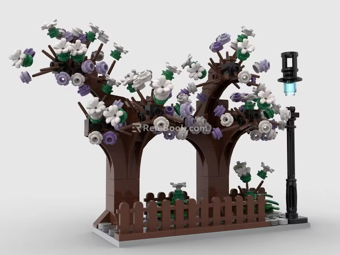Lego Toy Tree Big Tree Sakura Tree 3d model