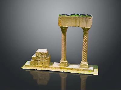 Columns Stone Columns Stone Columns Old Columns Roman Columns Roman Columns Classical Columns Greek Columns 3d model