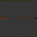 AK47 Assault Rifle with Wooden Stock Grip and Black Metal Body Design