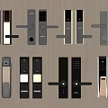 Different Modern Door Handles Featuring Smart Lock Digital Keypad Sleek Designs And Metal Finishes