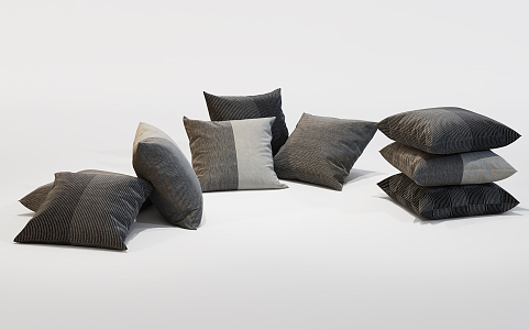 Modern pillow combination 3d model