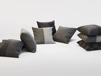Modern pillow combination 3d model