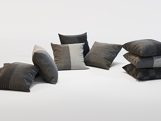 Modern pillow combination 3d model