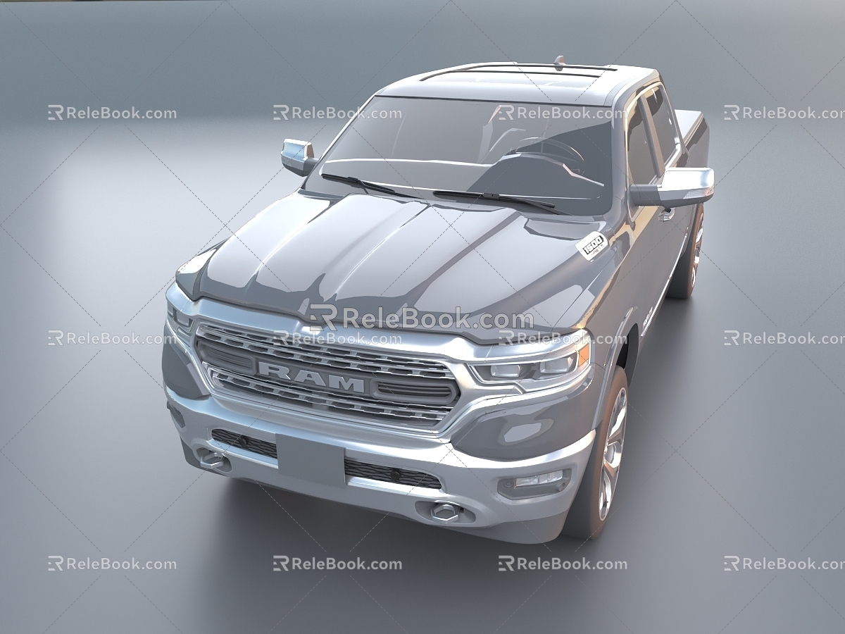 Van Pickup Truck Dodge Ram 3d model