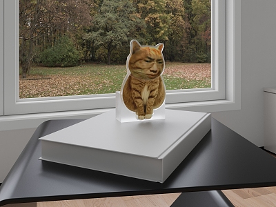 Tingquan cat ornaments 3d model