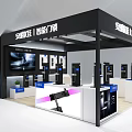 Modern Display Cabinet For Smart Door Locks With Exhibition Booth And Product