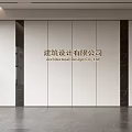 Modern Front Desk Background Wall Simple Background Wall Front Desk Reception Area Background Wall Company Front Desk Background Wall 3d model