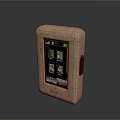 DORIN Portable Electronic Device With Wooden Shell And Screen Showing App Icons