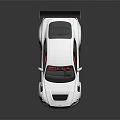 Sleek Silver Sports Car With Red Interior And Black Rear Spoiler