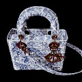 Handbag Women's Bag Dior Satchel Backpack Wallet 3d model